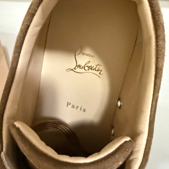 Christian Louboutin 3180608 Men's Suede Rantulow Orlato Flat Veau Velours sz 44 - Picture 8 of 14